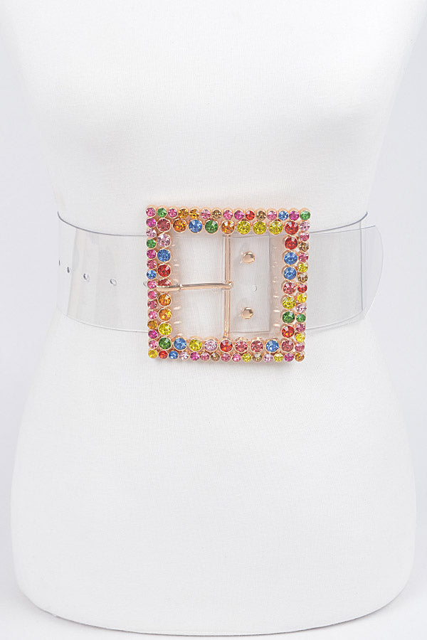 Prism Pop Rhinestone Belt