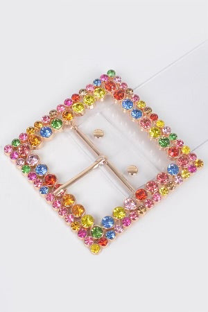 Prism Pop Rhinestone Belt