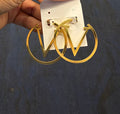 Valentina Monogram Hoops