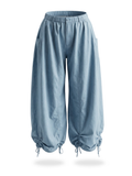 Brezzy Drawstring Parachute Pants